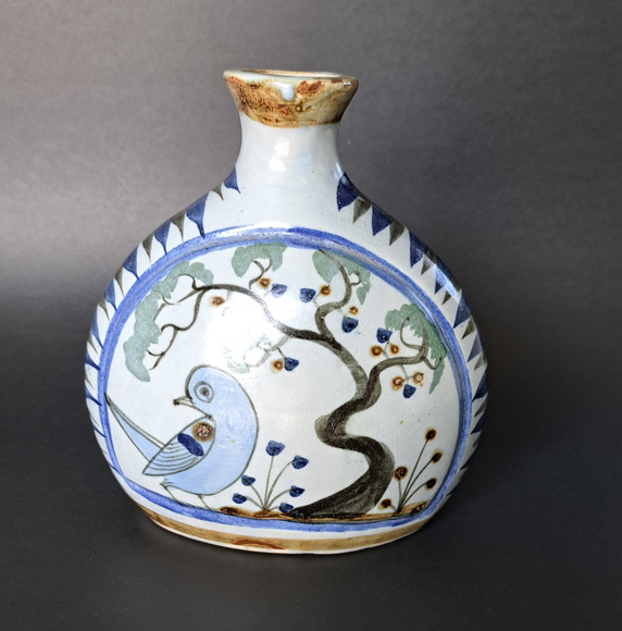 Vintage Mexican Pottery Vase - Picture 1 of 7